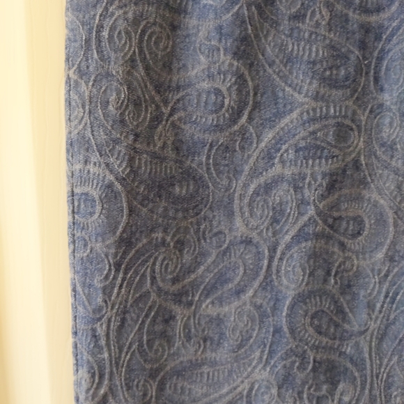 Eric Patterned Blue Jeans size 10 - Picture 5 of 8